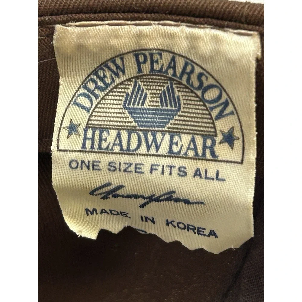 Vintage Cleveland Browns Snapback Hat Drew Pearson NFL‎ Brown Korea Bar